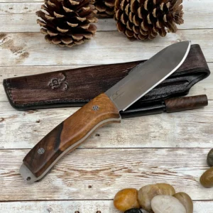 Walnut Wood Handle Knife