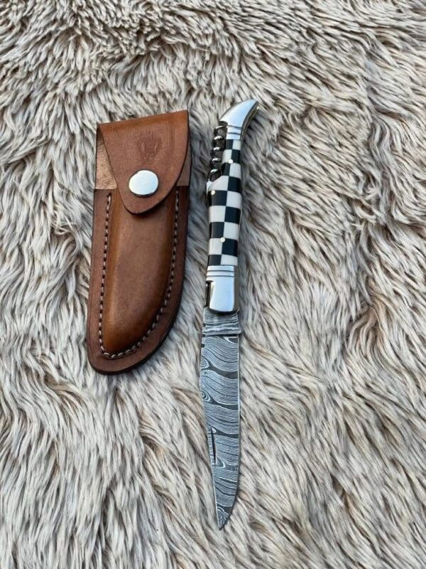 Damascus Pocket Knife - Image 2
